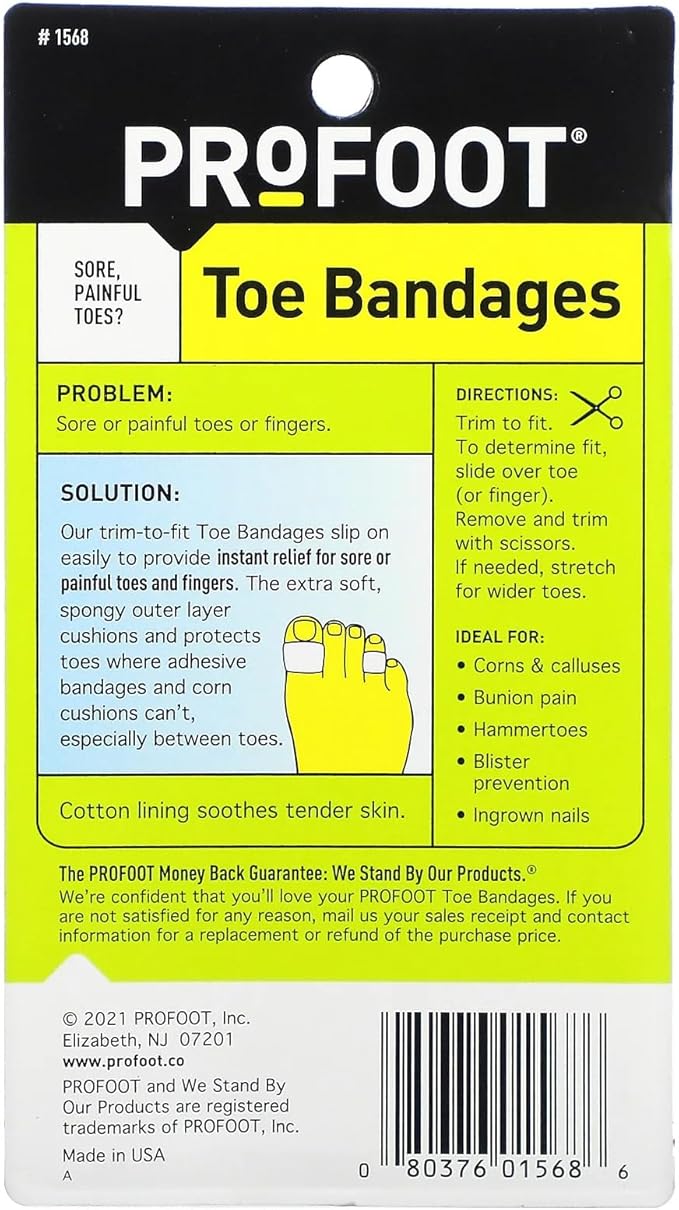ProFoot Toe Bandages 3 Count