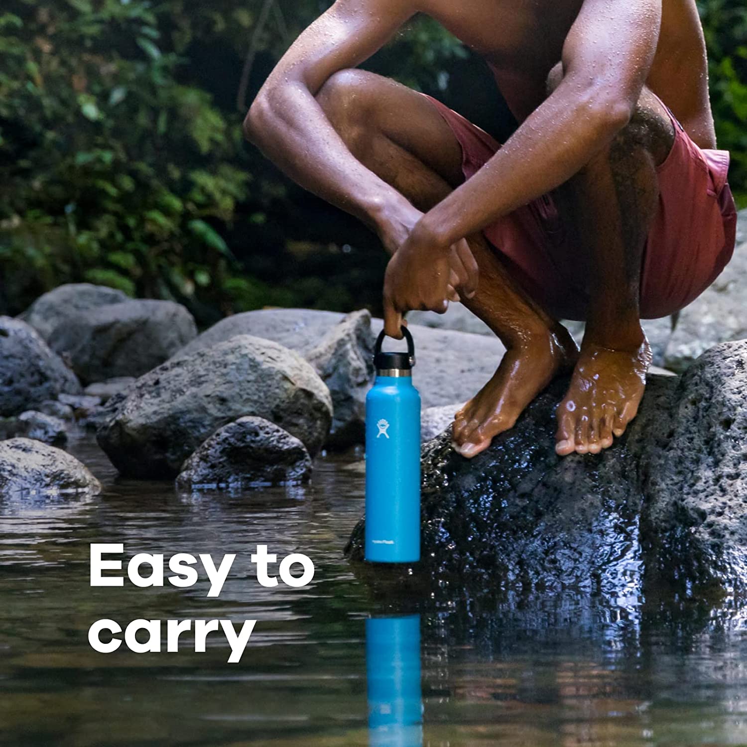 Hydro Flask Πώμα Press-In Straw για Standard Mouth – Μαύρο (SFS001)