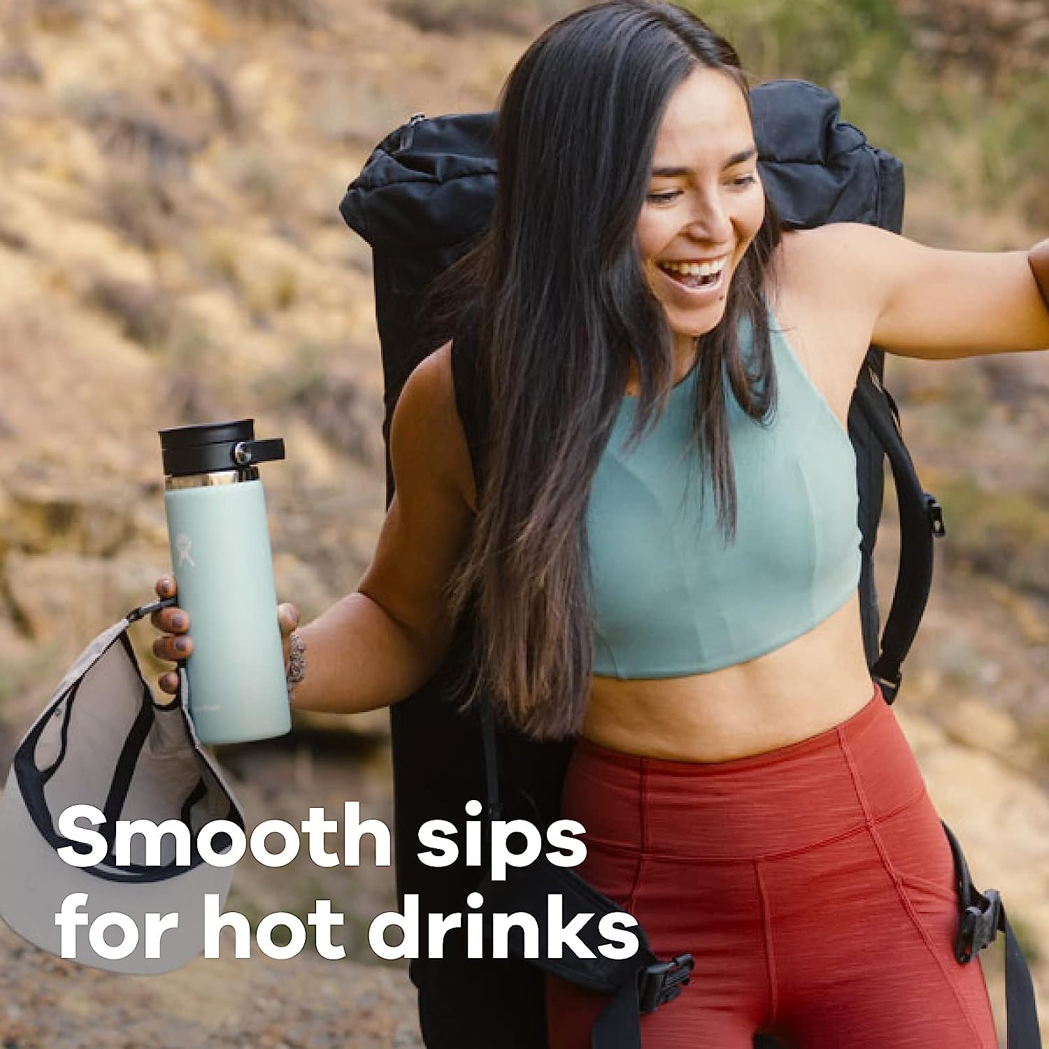 Hydro Flask Μπουκάλι Wide Flex Sip Lid 473 ml – Μπλε (W16BCX482)