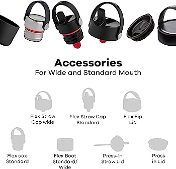 Hydro Flask Πώμα Flex Cap Inox για Wide Mouth – Ασημί (SSWFX)