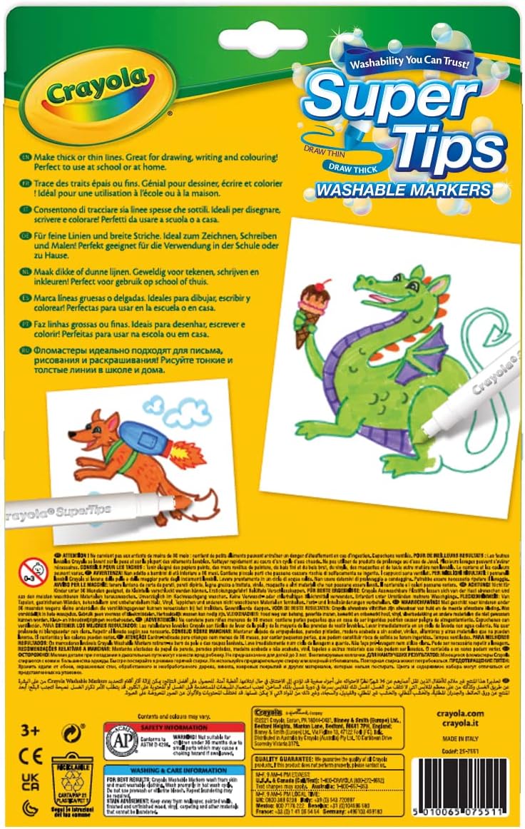 Crayola 24 Superfits Washable Markers