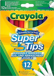 Μαρκαδόροι Crayola Πλενόμενοι – 12 Τεμάχια