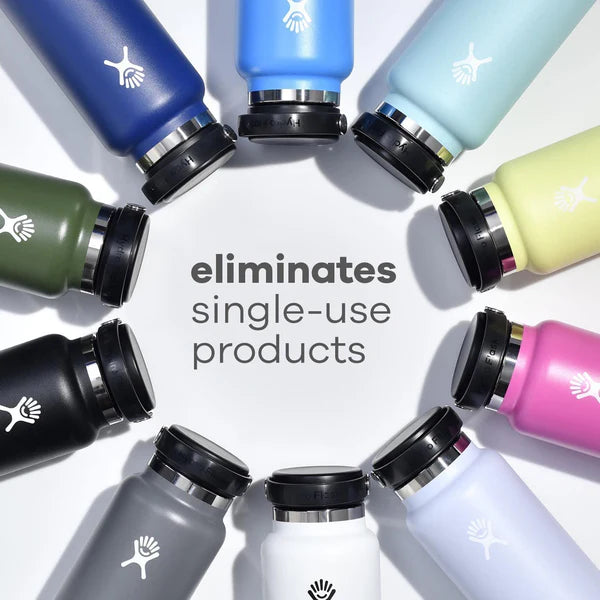 Hydro Flask Θερμός Standard Mouth με Flex Straw Cap 621 ml - Λευκό (S21FS110)
