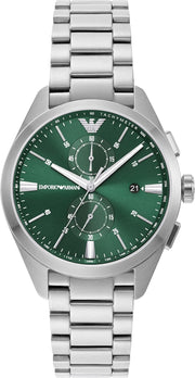 Ρολόι Emporio Armani Chronograph Green Dial AR11480 Quartz - Ανδρικό