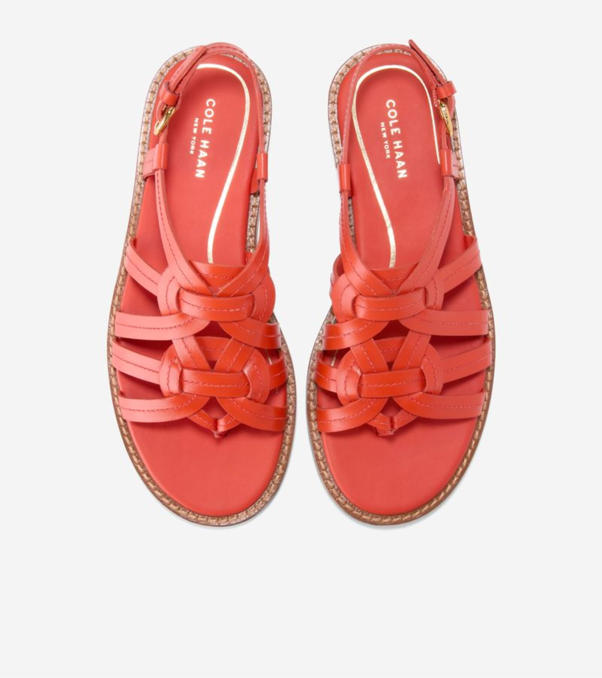 Γυναικεία Kami Interwover Thong Sandals Summer Fig Leather (W36612B) - Cole Haan
