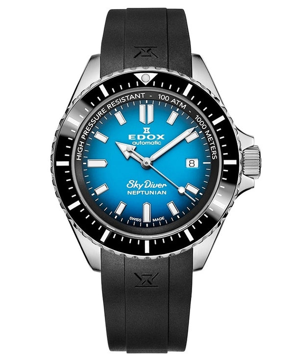 Ρολόι EDOX Skydiver Neptunian Automatic 80120-3NCA-BUIDN Automatic Ανδρικό