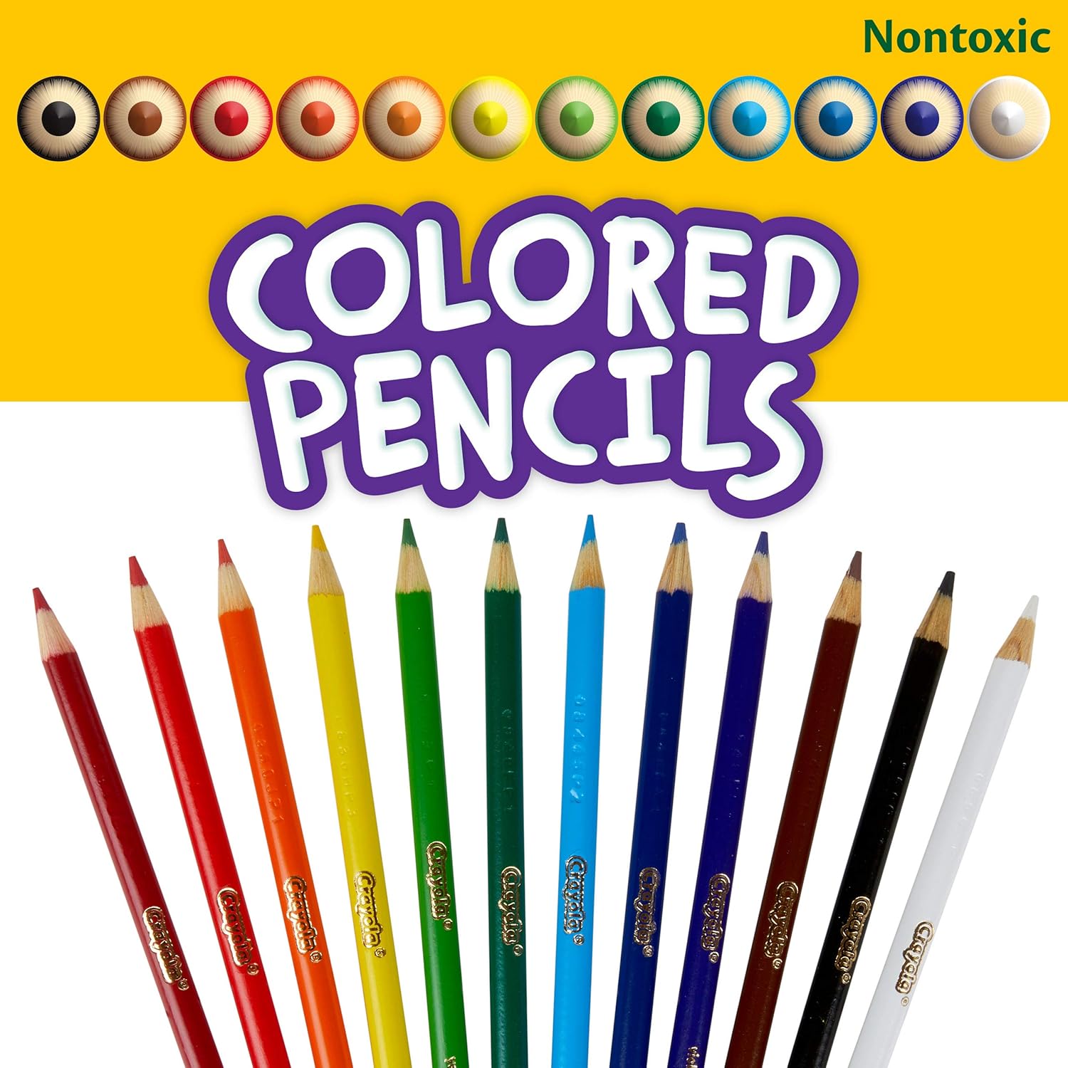 Crayola Χρωματιστά Μολύβια – Σετ 12 Τεμαχίων