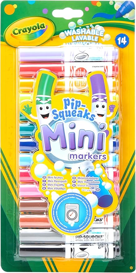 CRAYOLA 14 PIPSQUEAKS WASHABLE MARKERS