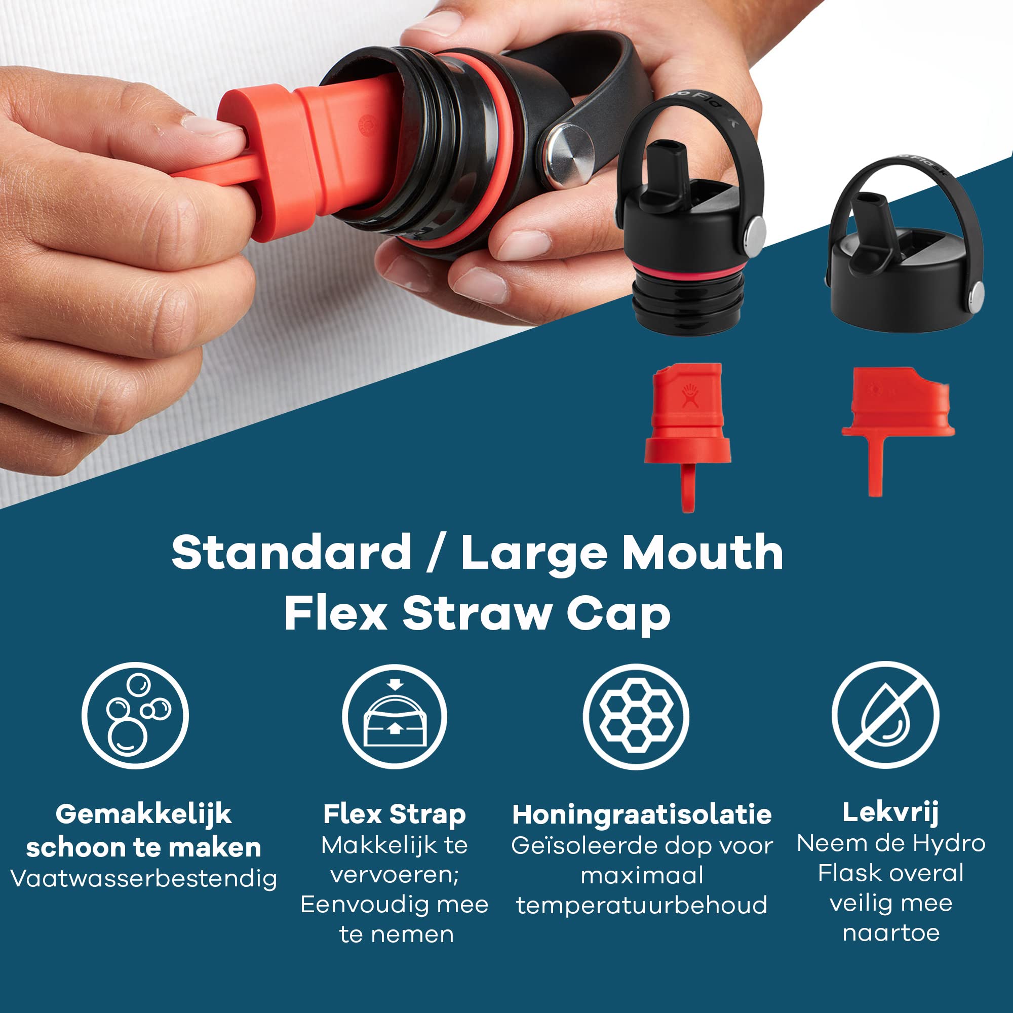 Hydro Flask Μπουκάλι Wide Flex Cap 946 ml – Μαύρο (W32BFS001)