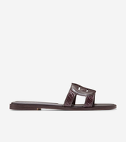 Γυναικεία Chrisee Slide Sandals Brown Croc Print (W36688B) - Cole Haan