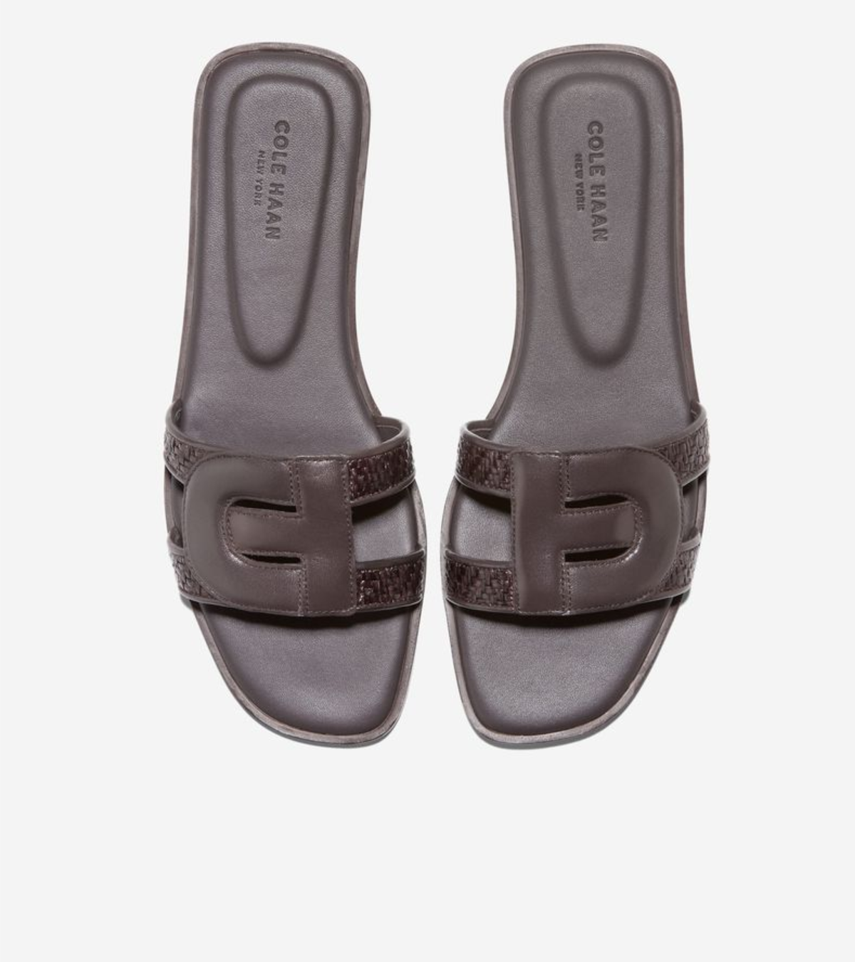 Γυναικεία Chrisee Slide Sandals Brown Croc Print (W36688B) - Cole Haan