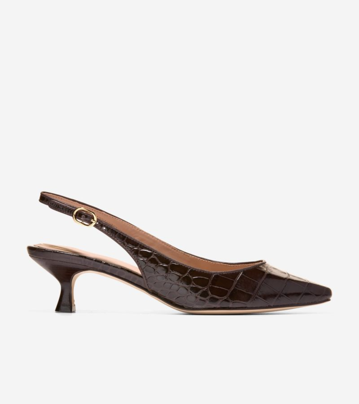 Γυναικεία Tyldie Slingback Pumps Ch Dk Chocolate Croc Print Leather (W36869B) - Cole Haan
