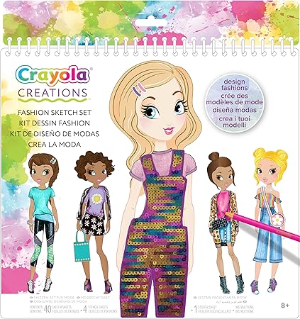 CRAYOLA CREATIONS FASHION SKETC SET