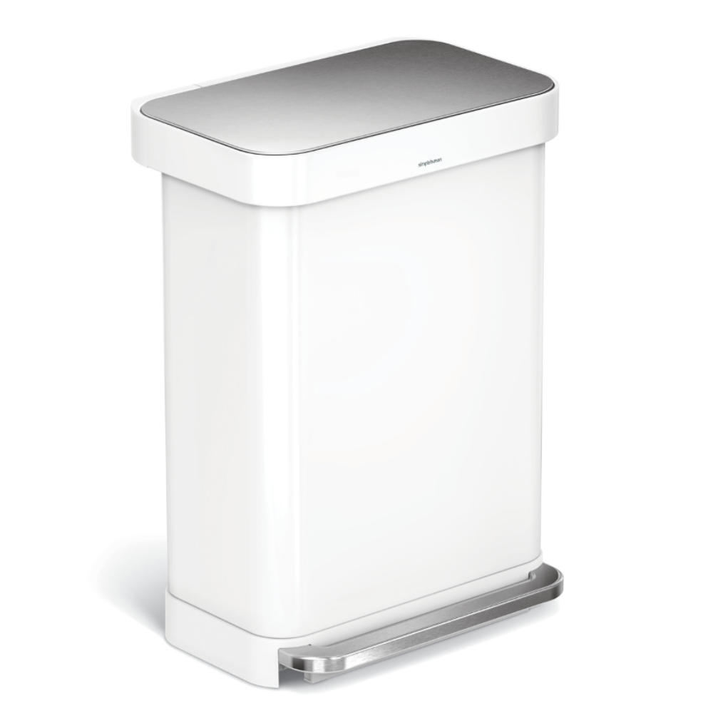 Ορθογώνιος Κάδος με Πεντάλ & Θήκη Σακούλας 55L - CW2026 Simplehuman