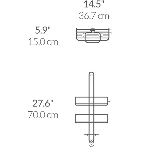 Simplehuman medium adjustable shower caddy  BT1098