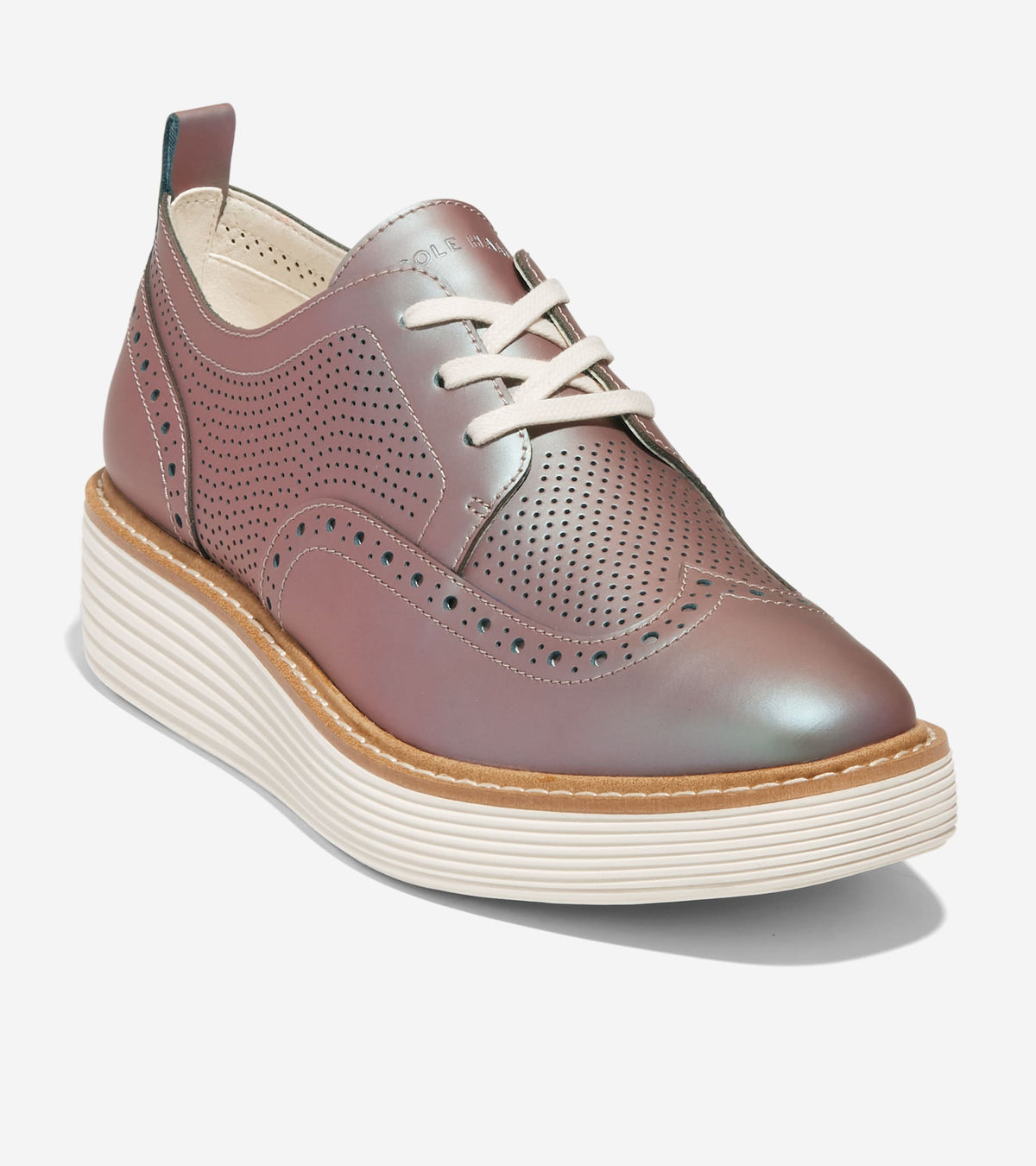 Γυναικεία ØriginalGrand Platform Wingtip Oxfords Iridescent-Ivory (W28702B) - Cole Haan