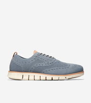 Ανδρικά ZERØGRAND Wingtip Oxfords Ironstone Stitchlite™-Ivory (C24944W) - Cole Haan