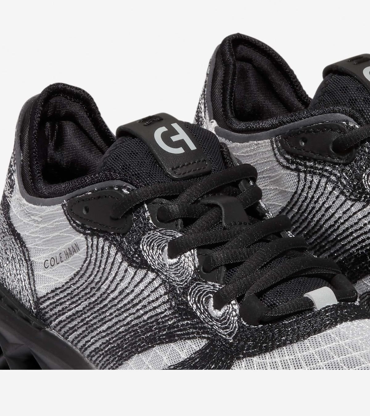 Ανδρικά 5.ZERØGRAND Embrostitch Running Shoe Black-Gray Pinstripe-Optic White (C37360W) - Cole Haan