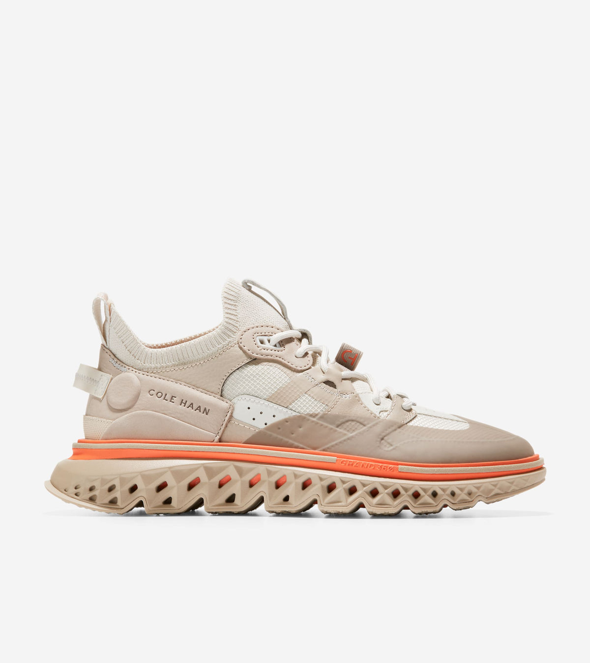 Ανδρικά 5.ZERØGRAND WRK Sneakers Silver Birch-Cobblestone-Scarlett Orange (C36974W) - Cole Haan