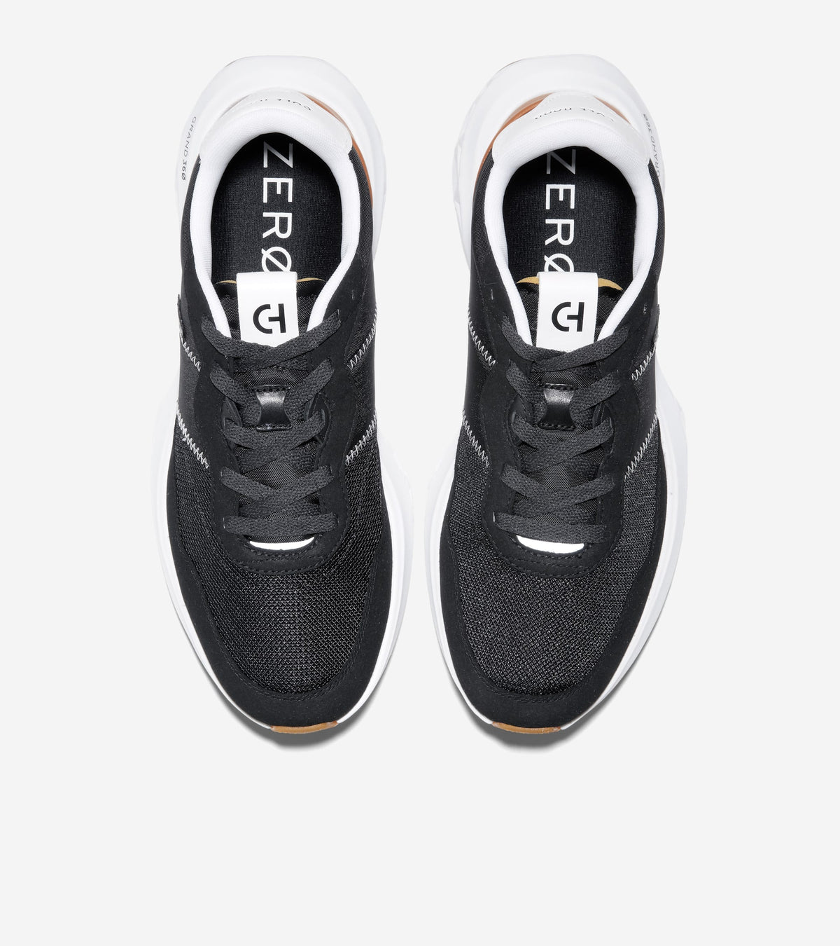 Ανδρικά ZERØGRAND All-Day Running Shoes Black-Natural Tan-Optic White (C36581M) - Cole Haan