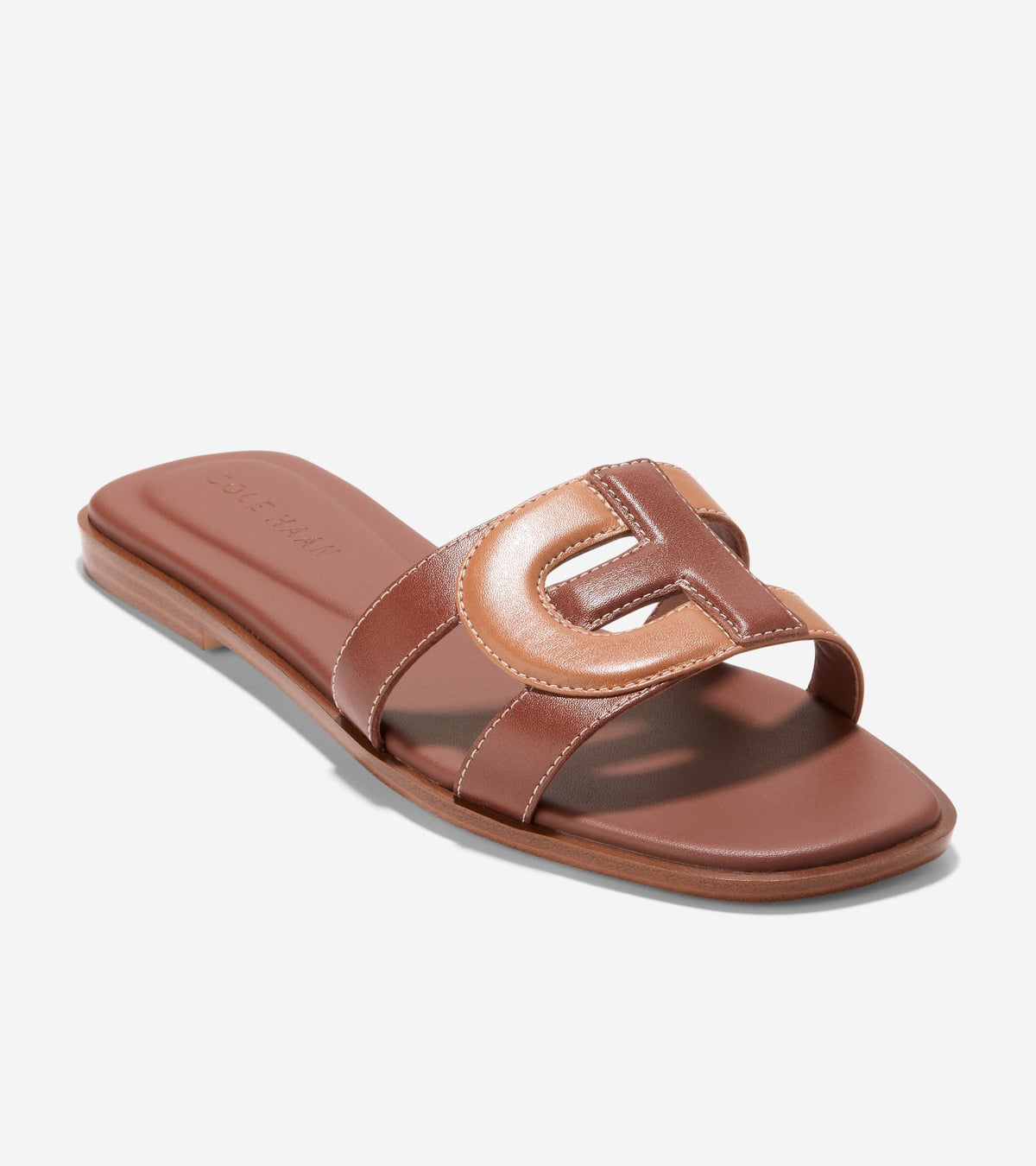 Γυναικεία Chrisee Slide Sandals Dark Cuoio Brown-Pecan (W29329B) - Cole Haan