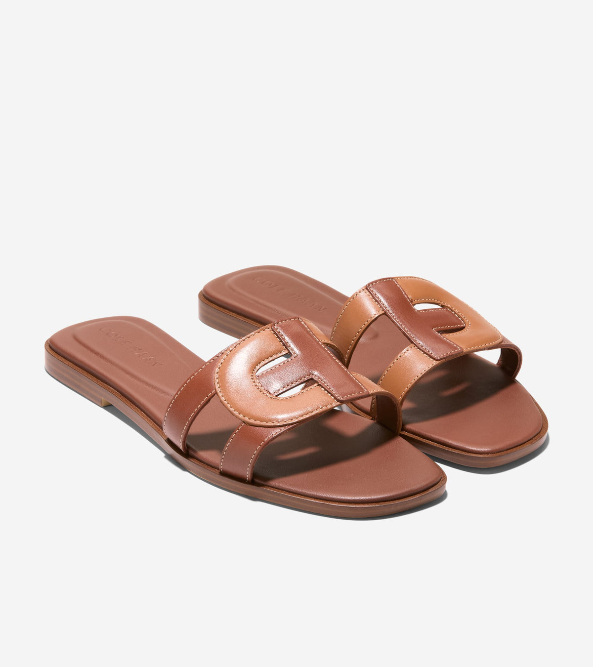 Γυναικεία Chrisee Slide Sandals Dark Cuoio Brown-Pecan (W29329B) - Cole Haan