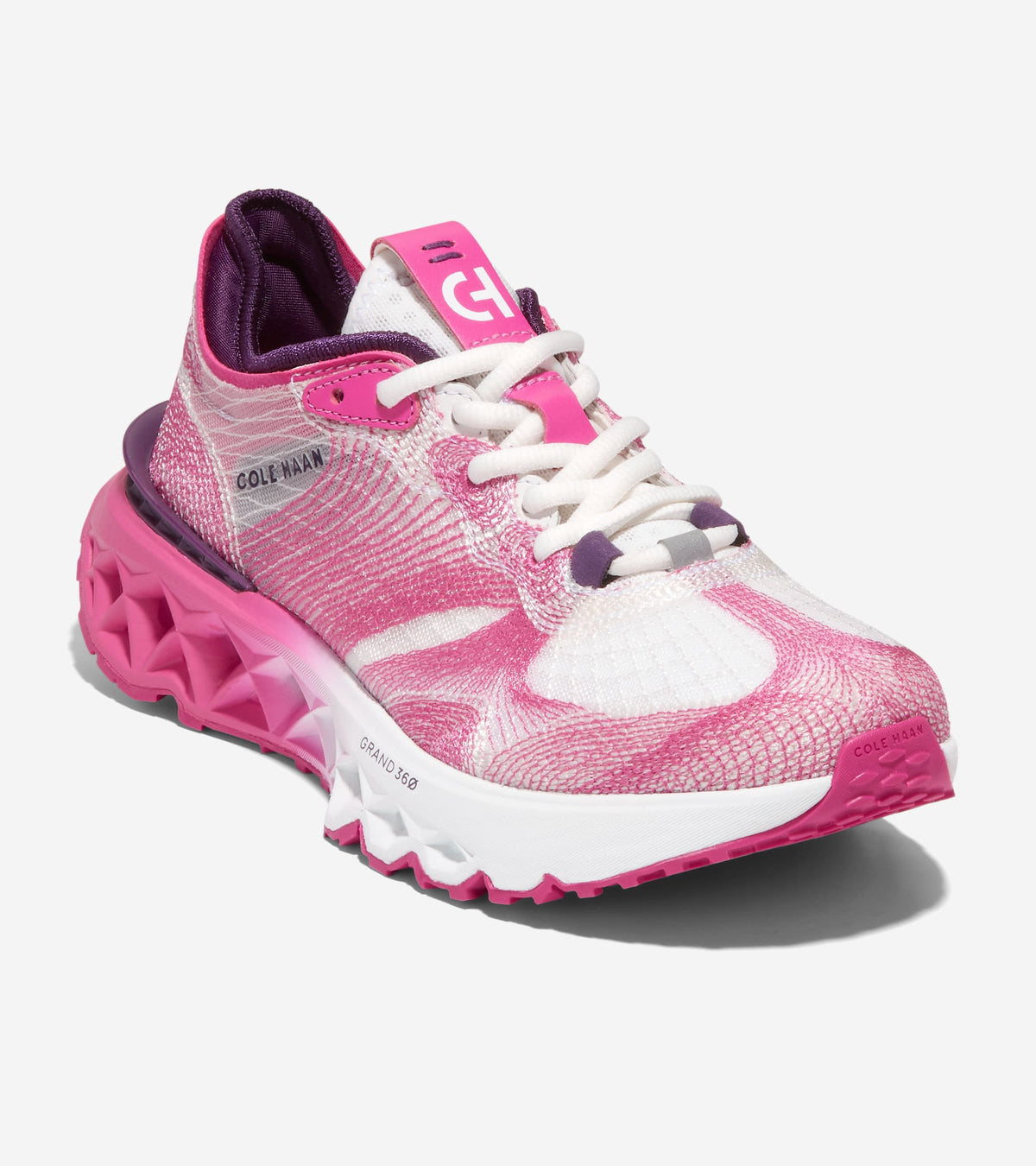 Γυναικεία 5.ZERØGRAND Embrostitch Running Sneakers Pink Yarrow-Blackberry Cordial-White Optic (W30063C) - Cole Haan