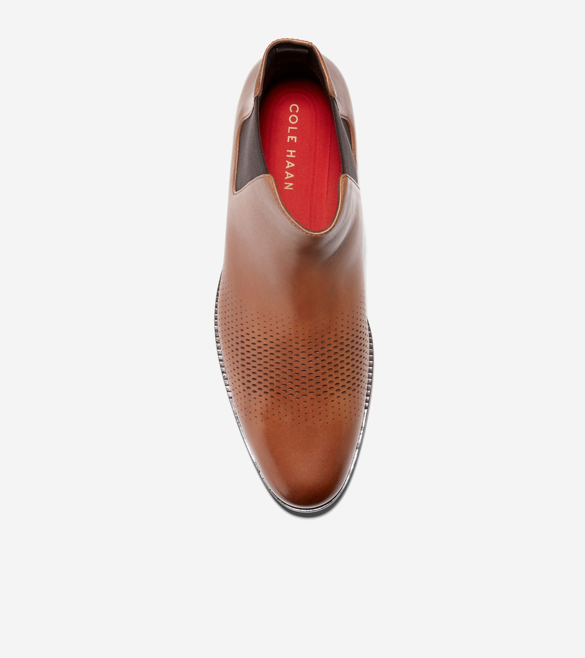 Ανδρικά Washington Grand Laser Chelsea Boots British Tan-Dark Chocolate (C38374M) - Cole Haan