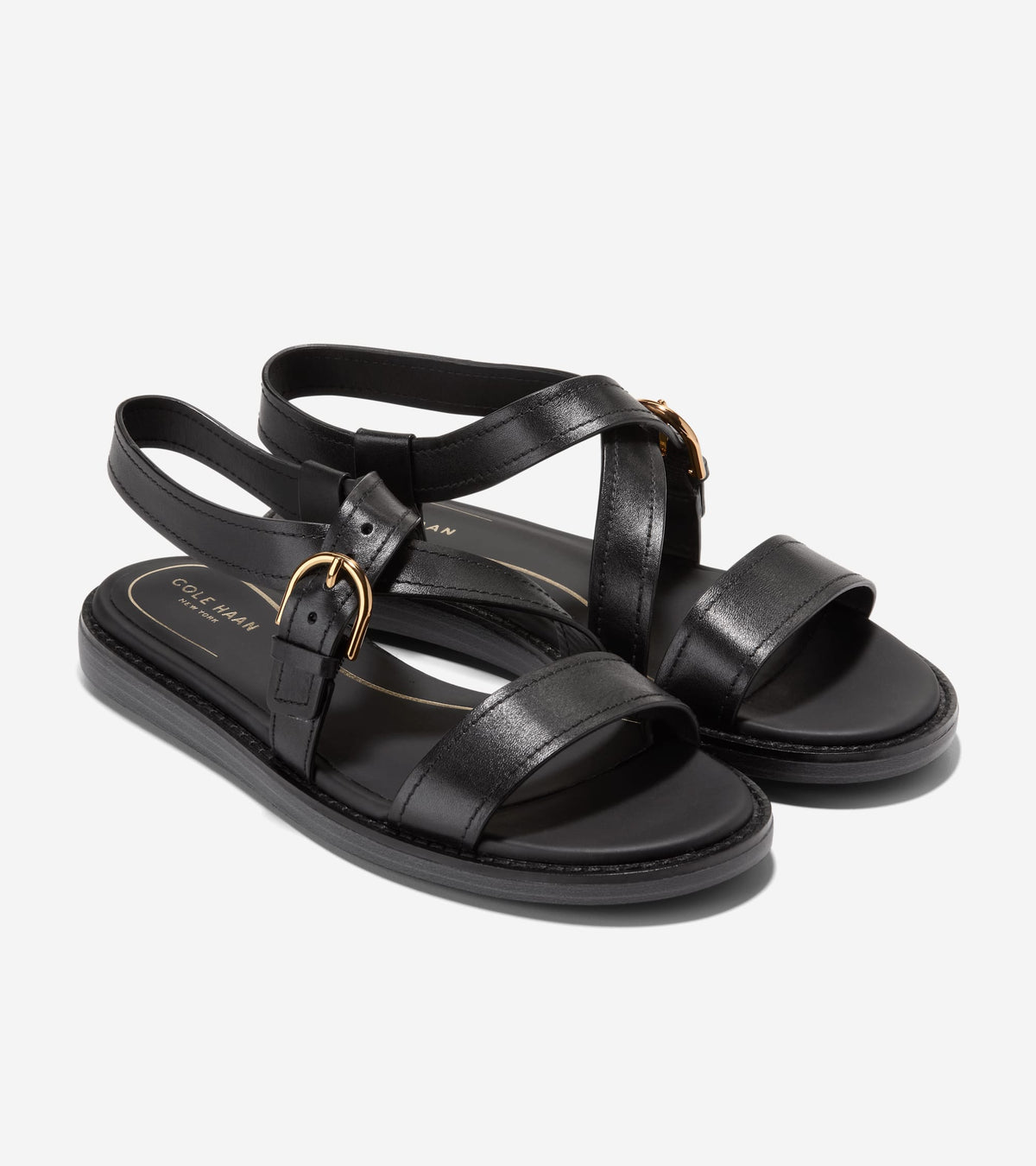 Γυναικεία Kami Buckle Sandals Black (W35566B) - Cole Haan