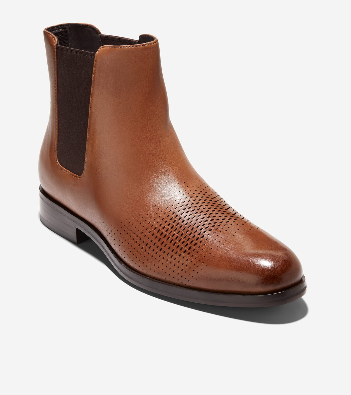 Ανδρικά Washington Grand Laser Chelsea Boots British Tan-Dark Chocolate (C38374M) - Cole Haan