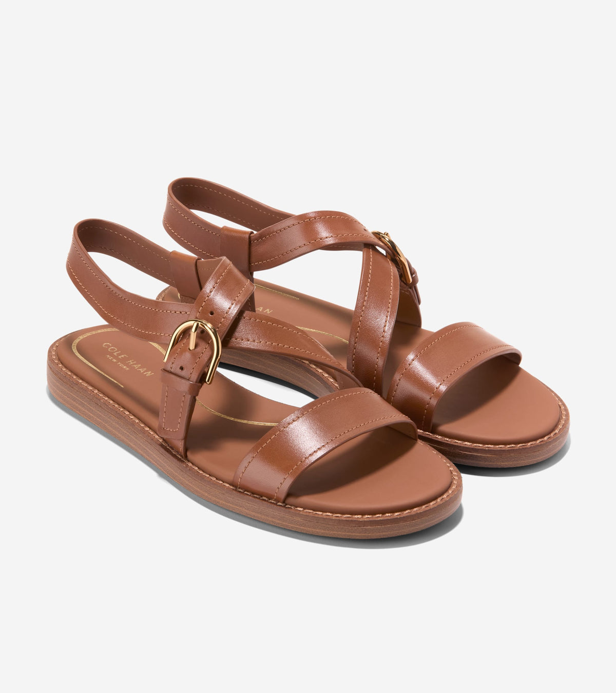 Γυναικεία Kami Buckle Sandals British Tan (W35570) - Cole Haan