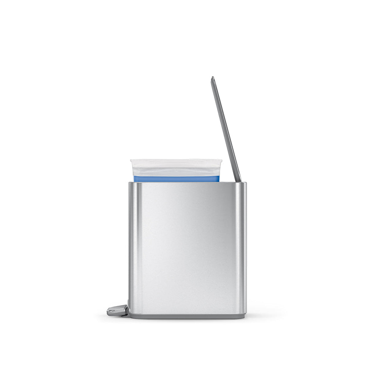 Κάδος Απορριμμάτων Πεντάλ 5L Ανοξείδωτο Ατσάλι, Ασημί -Simplehuman