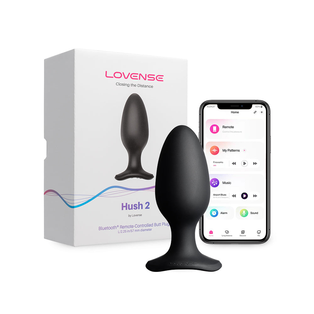 Lovense Hush 2 L Σφήνα Ασύρματη Λειτουργία και Δόνηση 5.7cm (2.25inch)
