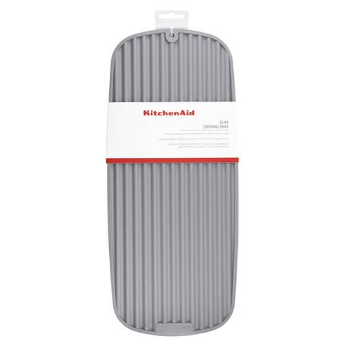 KitchenAid Slim Drying Mat, Charcoal Grey, Sleeved