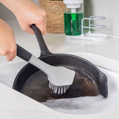 KitchenAid Cast Iron Brush Cleaner, Charcoal Grey, Carded