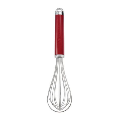 KitchenAid  Σετ ψησίματος 2 τμχ με σπάτουλα σιλικόνης & ανοξείδωτο αναδευτήρα - Κόκκινο