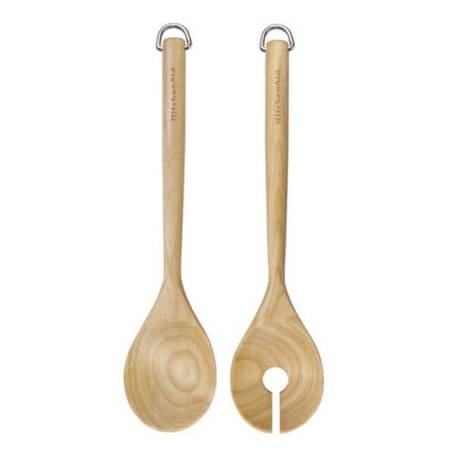 KitchenAid Birchwood Salad Servers, Carded