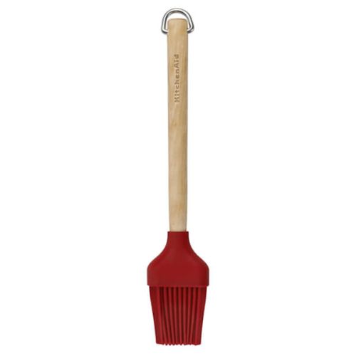 KitchenAid Birchwood Basting Brush, Empire Red, Carded