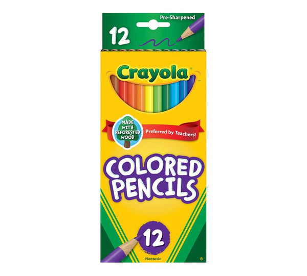 Crayola Χρωματιστά Μολύβια – Σετ 12 Τεμαχίων