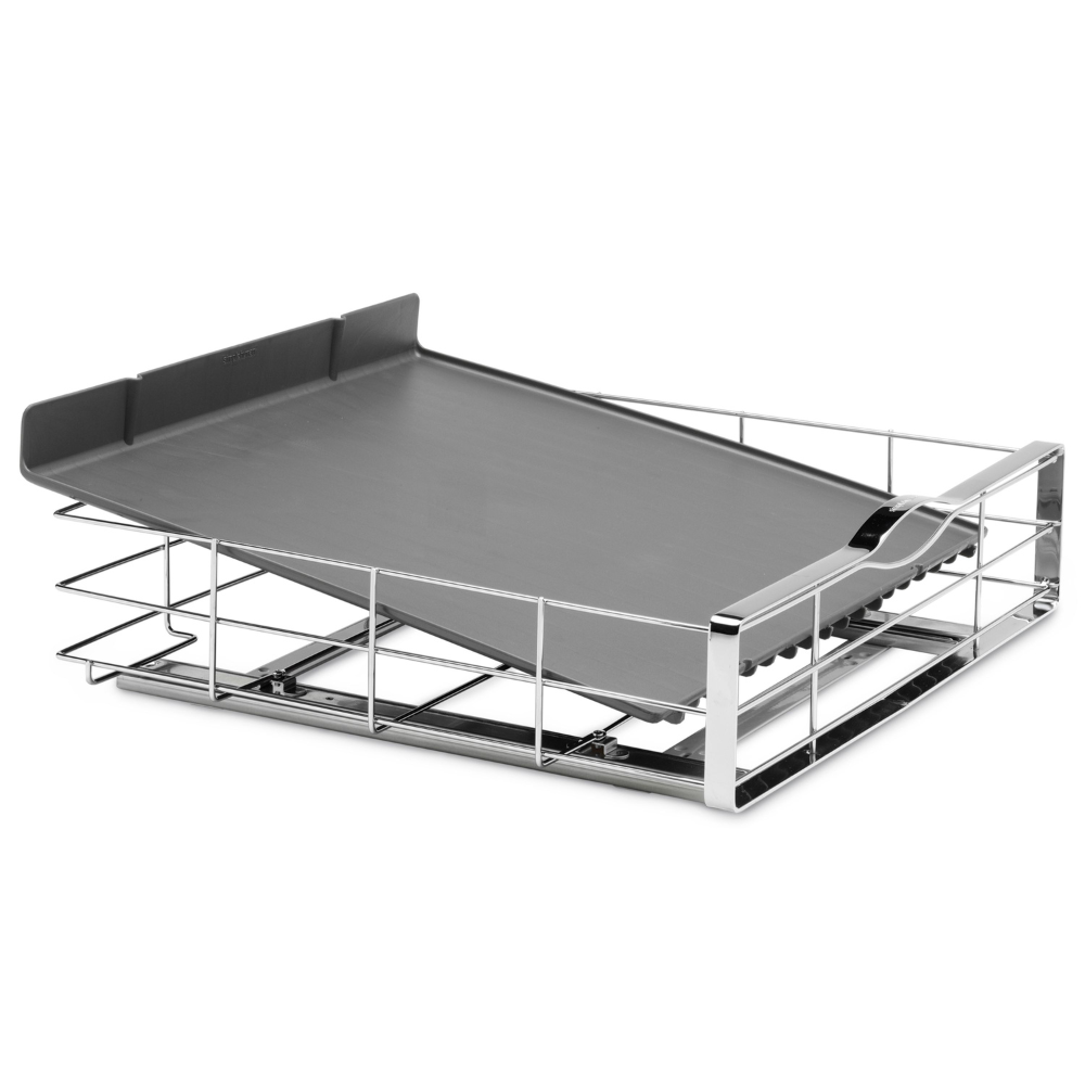 Συρόμενη Βάση Οργάνωσης Ντουλαπιού 50,2cm, Γκρι Πλαστικό & Μεταλλικός Σκελετός - KT1120 Simplehuman