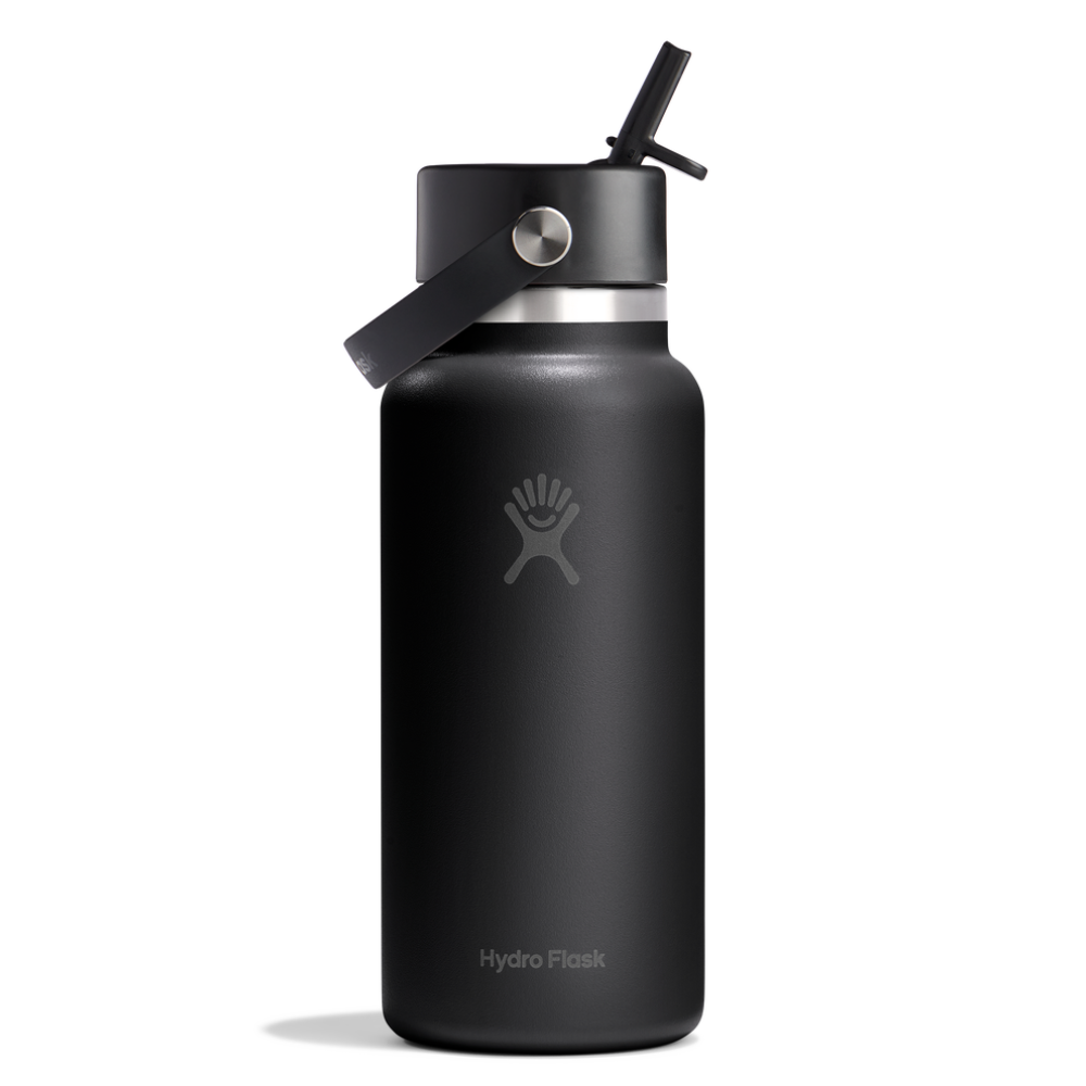 Hydro Flask Μπουκάλι Wide Mouth Flex Straw Cap 946 ml – Black (W32CFS001)