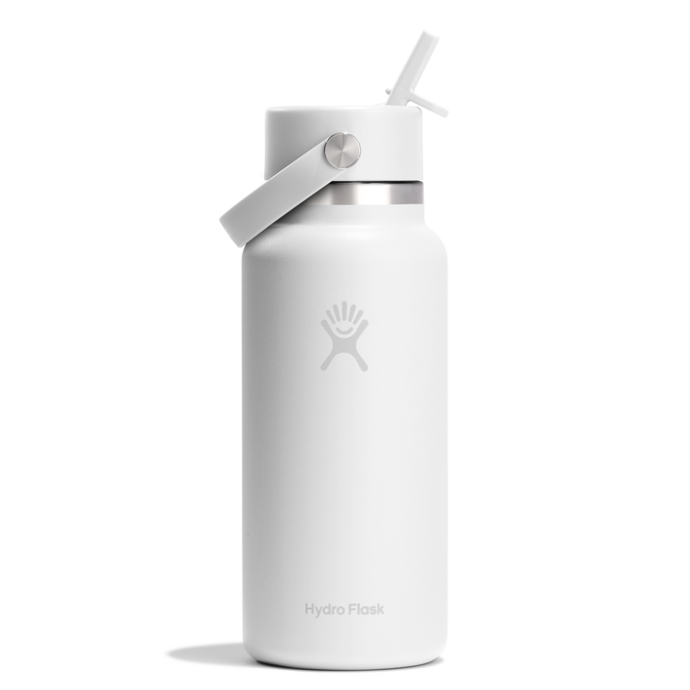Hydro Flask Μπουκάλι Wide Mouth Flex Straw Cap 946 ml – White (W32CFS110)