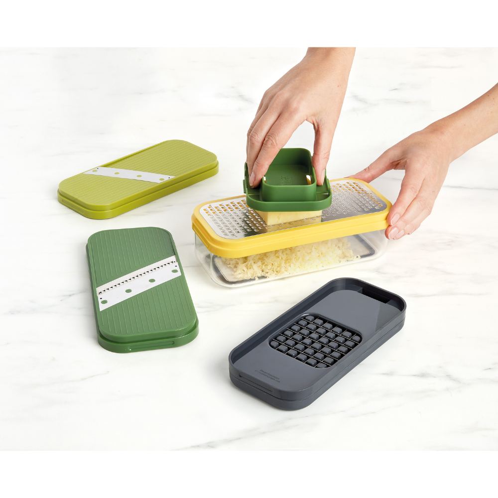 Joseph Joseph Multi-prep™ Compact Πολύχρωμο Σετ 4 Τεμαχίων Τρίφτη & Κόφτη σε Φέτες
