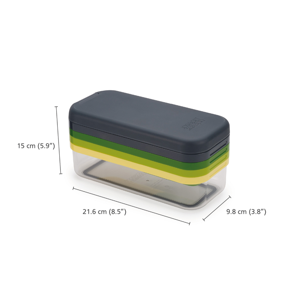 Joseph Joseph Multi-prep™ Compact Πολύχρωμο Σετ 4 Τεμαχίων Τρίφτη & Κόφτη σε Φέτες