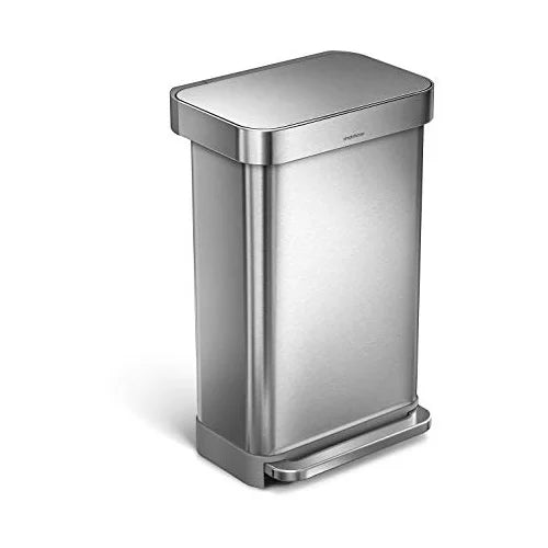Simple Human rectangular pedal bin with liner pocket  CW2024