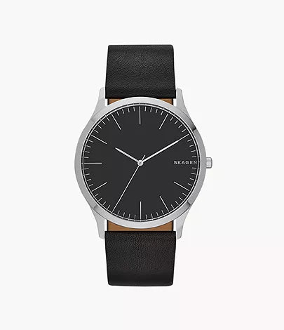 Ρολόι με Μαύρο Δερμάτινο Λουρί Skagen Jorn SKW6329- Ανδρικό