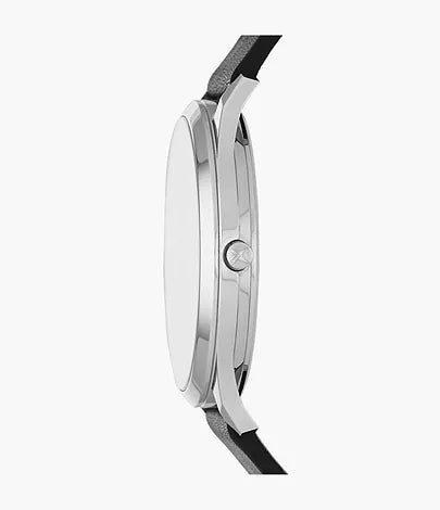 Ρολόι με Μαύρο Δερμάτινο Λουρί Skagen Jorn SKW6329- Ανδρικό