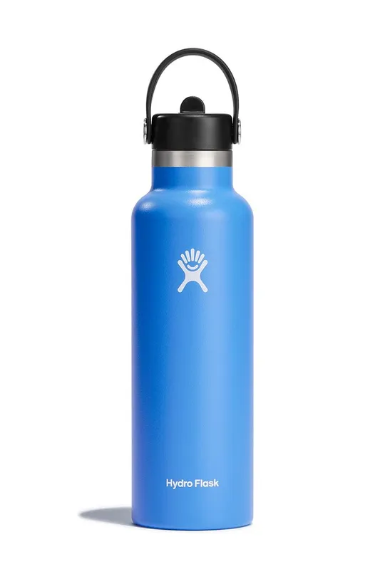 Hydro Flask Μπουκάλι Standard Mouth με Flex Straw Cap 0.6L – Γαλάζιο (S21FS482)