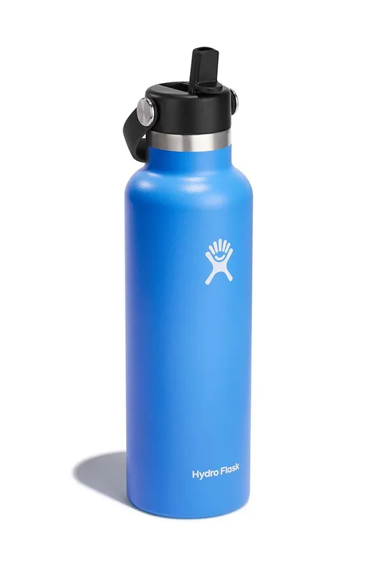 Hydro Flask Μπουκάλι Standard Mouth με Flex Straw Cap 0.6L – Γαλάζιο (S21FS482)