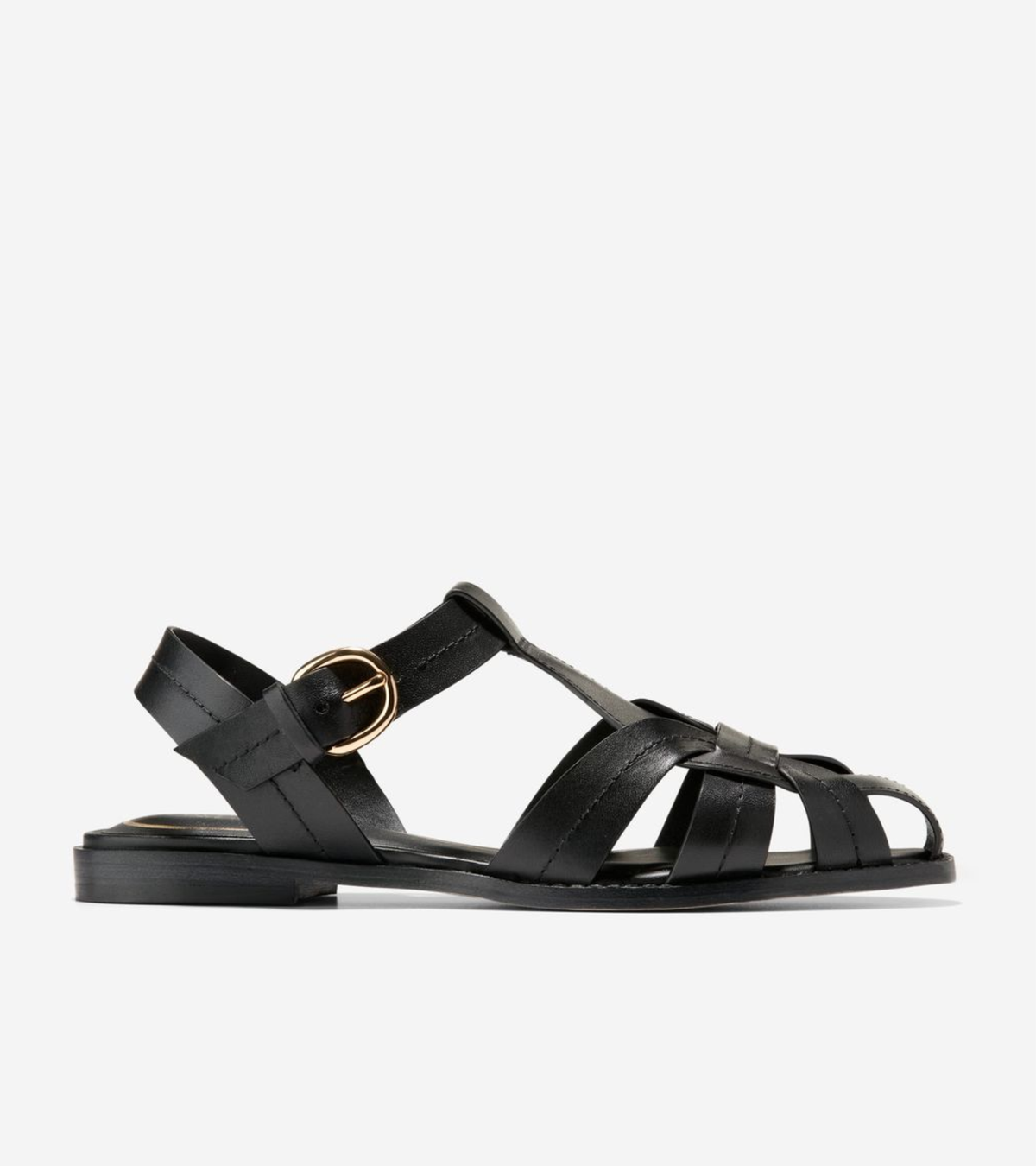 Γυναικεία Rosette Fisherman Sandals Black Leather (W36802B) - Cole Haan